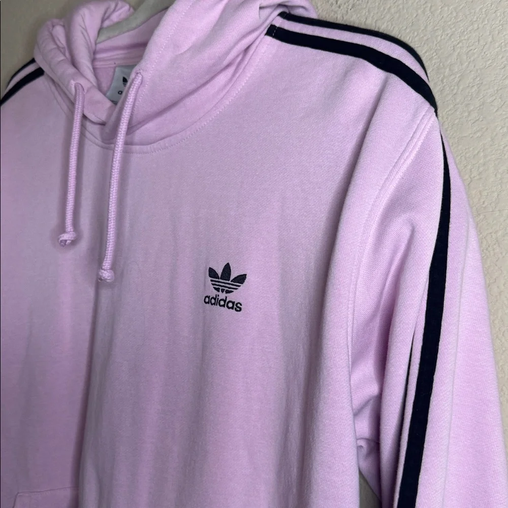 Adidas 3-Stripe Pink Hoodie Size Extra Large - Picture 3 of 5